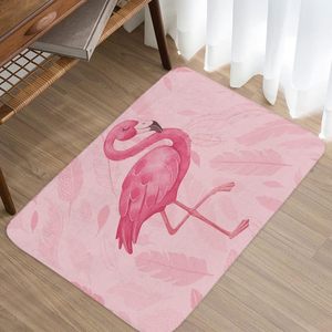 Schattige Flamingo Moderne Kunst Boho Badmat 17X29 Inch Roze Badkamer Tapijten Super Absorberend Zacht Flanellen Flamingo <span class=keywords><strong>Tp</strong></span> Patroon - Product Image 2