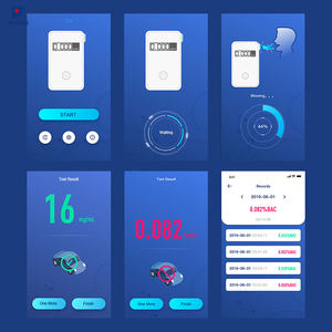 Haute précision Android ou <span class=keywords><strong>iPhone</strong></span> Smartphone capteur de pile à combustible porte-clés alcootest - Product Image 4