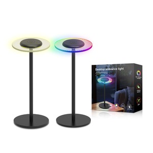 Lámpara LED RGB, Par de Lámparas Decorativas Abyss, Luz Nocturna Ambiental Bluetooth, Iluminación Ambiental de Escritorio para TV, PC, Juegos, Regalo de Navidad - Product Image 1