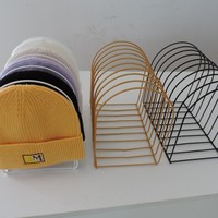 D5132 Porte-journaux en fil métallique en forme d'arche décoratif, directement de l'usine, support pour casquettes, présentoir