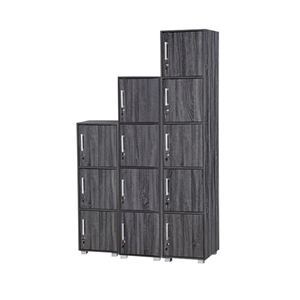 Boîtes de rangement et bacs de rangement durables en chêne blanc crème 3 4 5 portes fabricant d'usine - Product Image 3