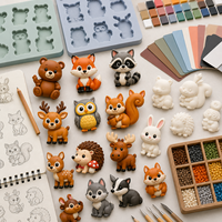 Ensemble d'aimants de réfrigérateur en PVC souple avec animaux de la forêt Kawaii, ours, renard, cerf, décoration de réfrigérateur mignonne