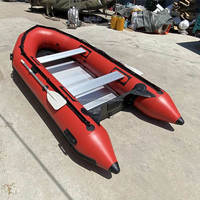 Chine 3.6M Hypalon Sport Cabine Cruiser Rigide Passager Aéroglisseur Canoë Bateau Gonflable Avec Moteur