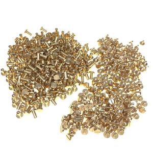 Juego de tornillos de libro de latón Chicago 10X6mm Kit de tornillos de encuadernación Chicago para decoración de cuero DIY remache de encuadernación - Product Image 6