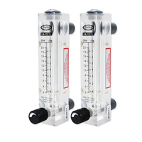 Débitmètre à flotteur en acrylique de type panneau pour liquides, débitmètres d'eau 2GPM 5GPM 10GPM