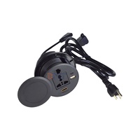Prise de courant encastrée IP44, 1 prise USB de type A+C, prise réseau RJ45, auto-terrestre, pour canapé/plateau de table, 10-16A, 110-240V