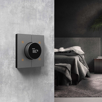 24V Smart Home Switch Hôtel Température Mesure Numérique KNX Grand Thermostat Knx Interrupteur Intelligent