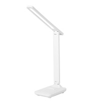 Lampe de table LED au design minimaliste moderne, batterie intégrée, design pliable pour chambre à coucher/dortoir, lecture, protection des yeux, commande tactile