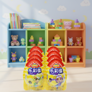 आश्चर्य अंडे के खिलौने बच्चे स्नैक चॉकलेट क्रीम बिस्किट ओम कस्टम मिनी आश्चर्यजनक अंडे के आकार का दूध अंडे का खिलौना - Product Image 3