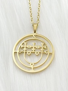 Collana XUNYUE in Acciaio Inox con Sigillo di Lucifero, Gioiello Satanico con Incisione Laser di Asmoday e Baphomet - Product Image 6