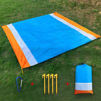 Tapis de plage pliable imperméable et anti-sable Aofit pour l'extérieur, personnalisable avec logo, durable et résistant au sable