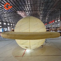 Ballon gonflable éducatif en PVC du système solaire (Terre, Mars, Saturne) – Neuf planètes – Accessoire pédagogique gonflable pour l'apprentissage de la planète Saturne