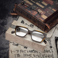 Classique femmes acétate épais cadre médical lunettes gris Transparent encre vert tendance à la mode accessoire