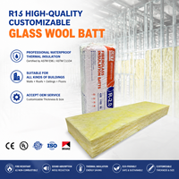 Laine de verre résistante à la moisissure pour l'Amérique du Nord, R13, 3,5 pouces, ASTM E96, matériaux d'isolation thermique et imperméables, laine de verre en rouleaux
