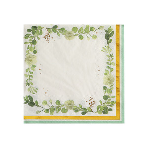 Printed Paper Napkins 330mm Square Floral Design For Themed Party Disposable Serviettes - Product Image 5
