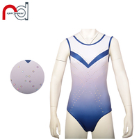 Justaucorps de gymnastique pour femmes, personnalisé, en strass, compétition, dégradé, Mystique, gymnastique