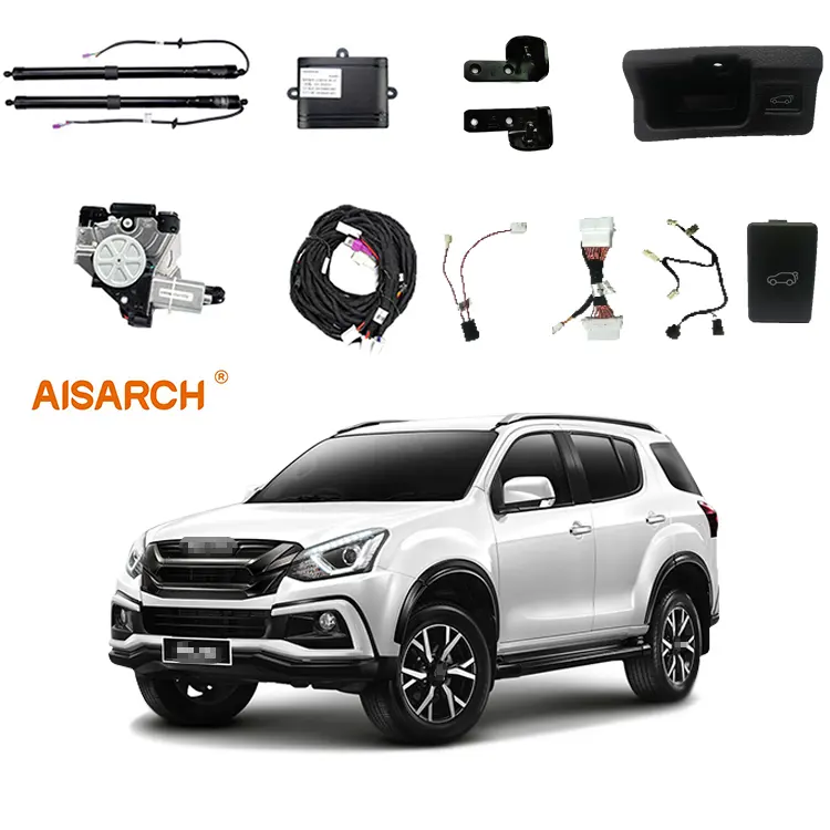 Car tailgate lift double strut drive foot induction to open and close the trunk key control switch door for Isuzu mux