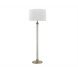 Super 8 Hotel Floor <b>Lamp</b> with USB Port Outlet Simple Brass PC Body Round Metal <b>Shade</b> DC Power Touch Switch Guestroom Lighting - Product Image 5