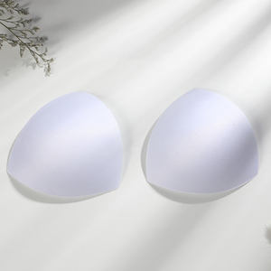 Nude triangle sponge modellato reggiseno pad costume da bagno rimovibile push up bikini reggiseno cup - Product Image 5