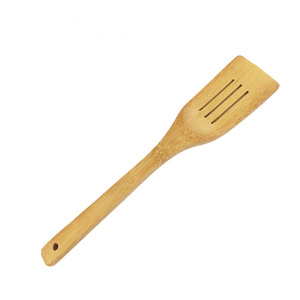Bamboo Square Spatula Three Line Design Durable <b>Kitchen</b> Utensil Hand Wash Only - Product Image 2