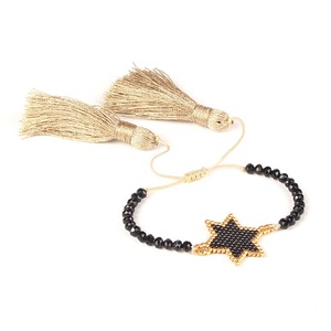 MI-S190097 Moyamiya mal de ojo pulsera de cristal para borla hecha a mano 2019 Miyuki semilla cuentas brazalete pulsera - Product Image 2