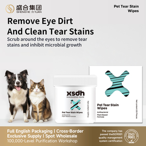 Lingettes pour animaux de compagnie emballées individuellement pour chiens Oem chiots biodégradables 120 pièces de lingettes humides jetables pour animaux de compagnie nettoyage - Product Image 3