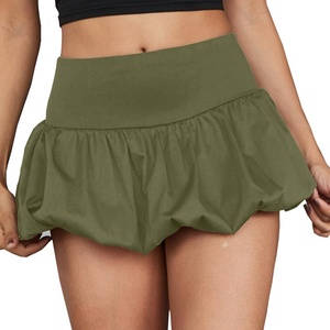 Minifalda Sexy Corta de Burbuja para Mujer, de Cintura Alta con Volantes, Estilo Línea A, para Verano, Vestidos Casuales, Minifalda Sexy para Mujer - Product Image 6