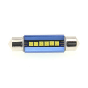 FSYLX 31mm 36mm 39mm 41mm Festoon Canbus 2525 6SMD C5W luz de lectura Led automática lámpara de techo luces interiores de coche 12 voltios blanco - Product Image 6