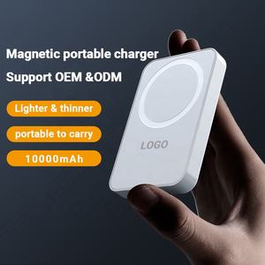 סוללת גיבוי אלחוטית מגנטית דקה במיוחד ומהירה 10000mAh, מטען מהיר, מיני נייד באיכות גבוהה בהתאמה אישית - Product Image 3