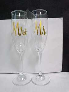 Flûtes à <span class=keywords><strong>champagne</strong></span> personnalisées avec logo, coupes à pied transparentes de 6 oz pour mariages et fêtes - Product Image 6