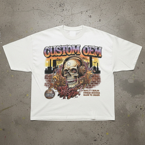 T-shirt pour homme en coton 100% - Coupe ample - Impression numérique personnalisée OEM - Épaules tombantes - Style streetwear - Boxy Spoty - Product Image 1
