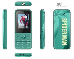 中国制造廉价手机T501 Sc6531e 0.08mp摄像头内存32m Rom 32m 1800毫安电池2g Gsm手机