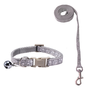 Ensemble de laisses écologiques en PP avec empreintes de pattes de <span class=keywords><strong>chien</strong></span> et collier réglable à dégagement rapide pour chat - 12 couleurs, MOQ 10 pièces, personnalisable jusqu'à 1000 pièces - Product Image 5