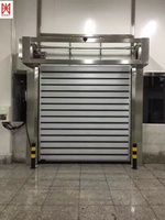 HEXION Porte à enroulement rapide moderne Turbo, automatique, à induction, coupe-vent, isolante, en alliage d'aluminium, finition fibre de verre