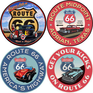 Señal de estaño redonda para decoración de pared, señal de Metal para garaje, cueva, Bar, Pub y Club, 66 pulgadas, venta al por mayor - Product Image 2