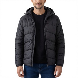 Custom <b>Men</b>’s Puffer <b>Jacket</b> Winter Quilted Warm Hooded Coat Lightweight Windproof Insulated Outdoor Fashion <b>Jacket</b> - Product Image 1