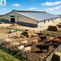 Bâtiment d'élevage de poulets moderne en structure légère en acier |   Poulailler multi-étages intégré pour l'élevage intensif de poules pondeuses et de poulets de chair à grande échelle