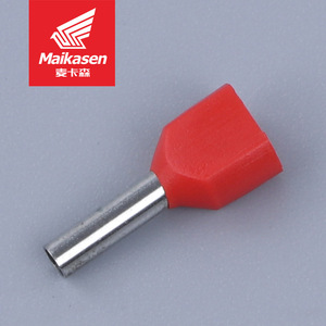 Moq 100pcs TE 0508 Twin Cord End ferrule thiết bị đầu cuối ống Lugs Đồng cách điện kết nối Butt Lug thiết bị đầu cuối - Product Image 3