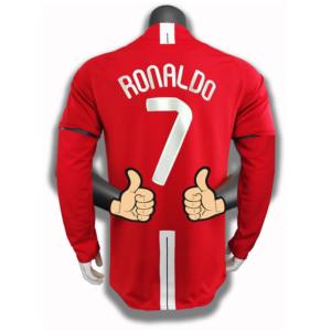 Vintage toptan camisas retro de futbol camisa de cristiano jersey jersey mancheuniuniters 2008 retro soccer futbol forması