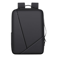 Sac à dos pour ordinateur portable extensible grande capacité en tissu Oxford imperméable avec fermeture éclair, sangle de bagage USB et éléments réfléchissants pour les voyages d'affaires
