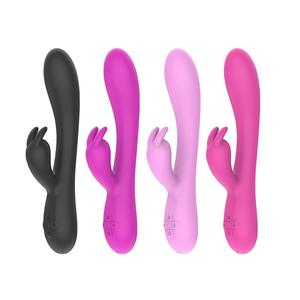 Vrouwelijke Verwarming Dual Stimulator Vagina Clit <span class=keywords><strong>Dildo</strong></span> Massager G Spot Konijn Vibrator Voor Vrouwen Speelgoed Seks Volwassen - Product Image 1