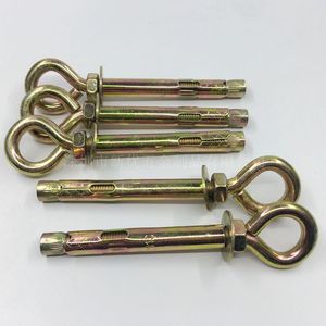 Din Standard Galvanized Eye <b>Bolts</b> With Ring Expansion <b>Hooks</b> For Metal Furniture Grade 8.8 Hex Head Zinc Plated - Product Image 2