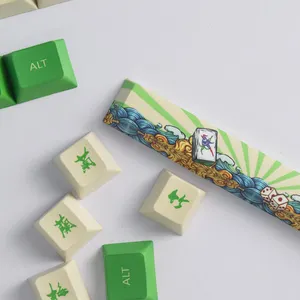 AFLION Thai Language Sushi Transparent Wooden Space Bar Sa Profile Keycaps