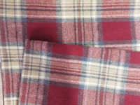 Tela a cuadros teñida con hilo T/C 21S de tacto suave, 150GSM, cepillada por una cara, para sobrecamisas y bolsos de otoño/invierno