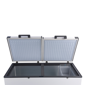 Hybrid Off/on Grid 12v/24v Solar Refrigerator 508l Dc/ac Double Door Chest Deep Freezer Powered <b>Fridge</b> System with Battery Bdbc - Product Image 3
