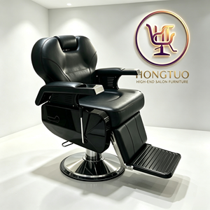 Sillas de Barbero Clásicas Z Usadas en Venta, Silla de Peluquero, Silla de Barbero Negra - Product Image 1