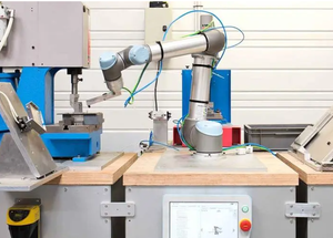 Cobot UR3e UR5e UR10e UR16e UR20 UR30 con Pinza y Plataforma como Estación de Trabajo para Soldadura, Manipulación, Pulverización y Pulido - Product Image 1