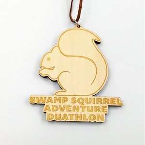 Medallón de Madera Personalizado con Grabado, Medalla Deportiva para Maratón, Recuerdo, Regalo, Decoración - Product Image 4