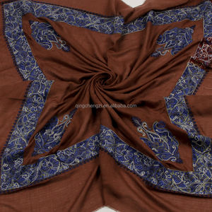 Scialle Arabo alla Moda per Uomo, Shemagh Musulmano, Sciarpa Islamica, Sciarpa <span class=keywords><strong>Sufi</strong></span> da Uomo, Regalo, Hijab Ricamato, Scialle Pashmina del Kashmir - Product Image 5