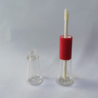 Tubes de brillant à lèvres ronds de 6 ml, personnalisés, à double tête, en plastique, vides, fabriqués en Chine, pour gloss à lèvres (OEM)